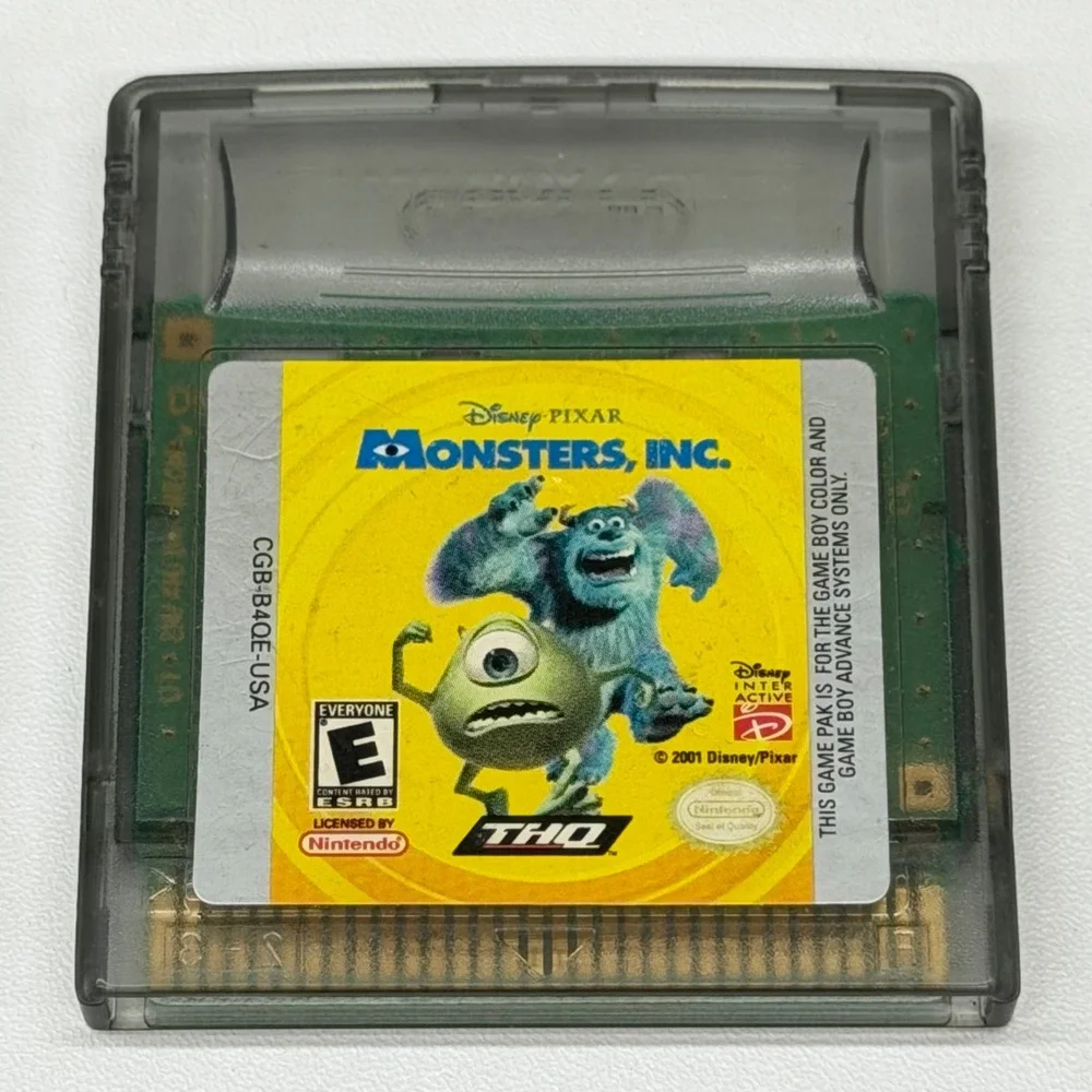 Nintendo Game Boy Color Lot Monsters Inc Hot Wheels Stuart Little Ultra Golf 5pk